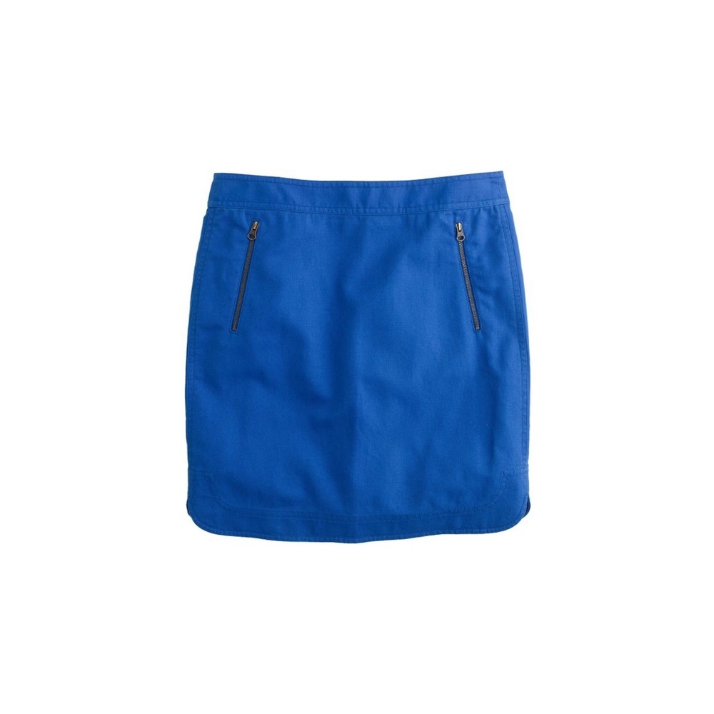J. Crew Zip Front Canvas Skirt